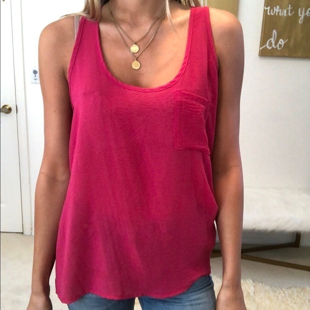 Sis sis pink tank top